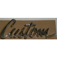 "Custom" Script Door Emblem (Each)- 1969-72 Chevy/GMC Truck