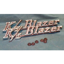 1969-72 "K/5 BLAZER" Fender Emblems (PAIR)