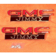 1971-72 "GMC JIMMY" Fender Emblems (PAIR)