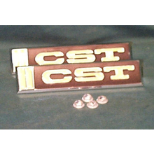 1967-68 "CST" Truck Door Emblems (PAIR)